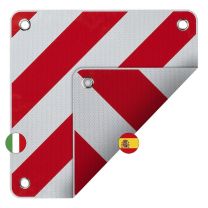 Markeringsbord PVC 50x50cm voor Italië/Spanje 2in1