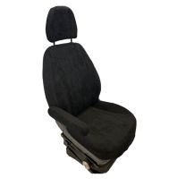Badstof stoelhoezen set 1A voor standaard Fiat, Peugeot, Citroen 2006 - heden stoelen Zwart