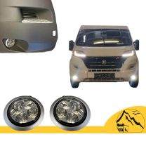 Led dagrij verlichting in voorbumper Fiat, Peugeot, Citroen 2014 - heden X290 grijs