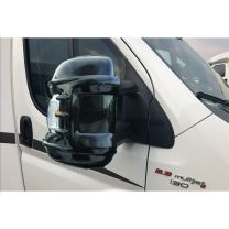 Beschermkappen voor buitenspiegels Fiat, Citroen, Peugeot 2006 - heden camper zwart lang Heavy Duty