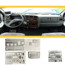 Dashboard decor Aluminium grijs voor fiat, peugeot, citroen modeljaar 1994 - 2002