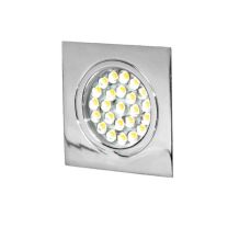 LED-spot vierkant chroom incl. touch bediening 1,6W, 24LED 