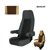 Badstof stoelhoezen set Sportscraft 5.1 Mokka Beige