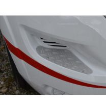 Treeplaten set voor trede in voorbumper Fiat, Peugeot, Citroen 2014 - heden aluminium