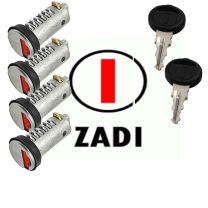 4x cilinderslot + 2x sleutels ZADI