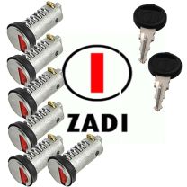 6x cilinderslot + 2x sleutels ZADI