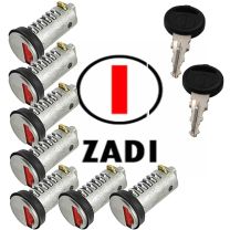 7x cilinderslot + 2x sleutels ZADI
