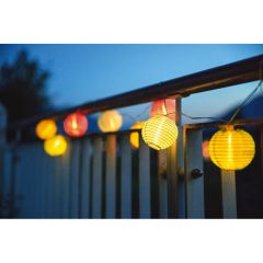 Bunte Party-Lichtketen met 10 LEDs, incl. Solar en Accu